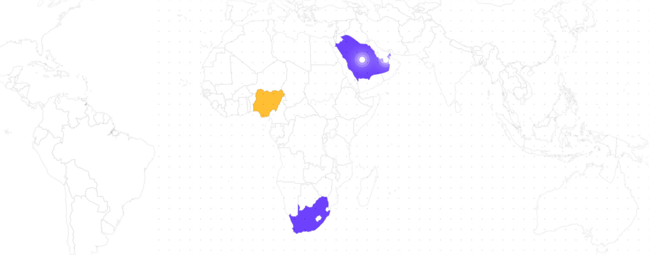 Middle East & Africa map